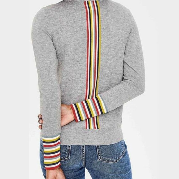 Boden Rainbow Stripe Cardigan Sweater Size Small - Picture 2 of 12